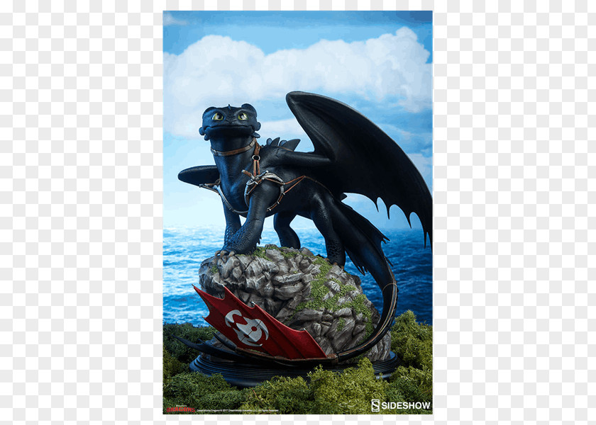 Toothless Sideshow Collectibles How To Train Your Dragon Statue DreamWorks Animation PNG