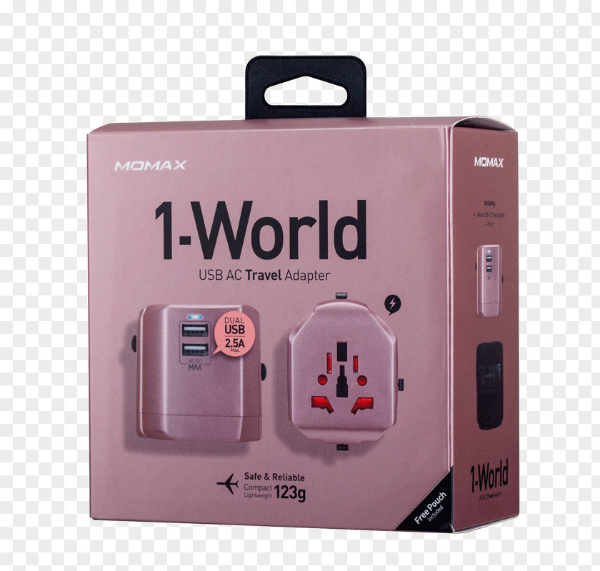 TRAVEL THE WORLD Battery Charger Adapter USB AC Power Plugs And Sockets Reisestecker PNG