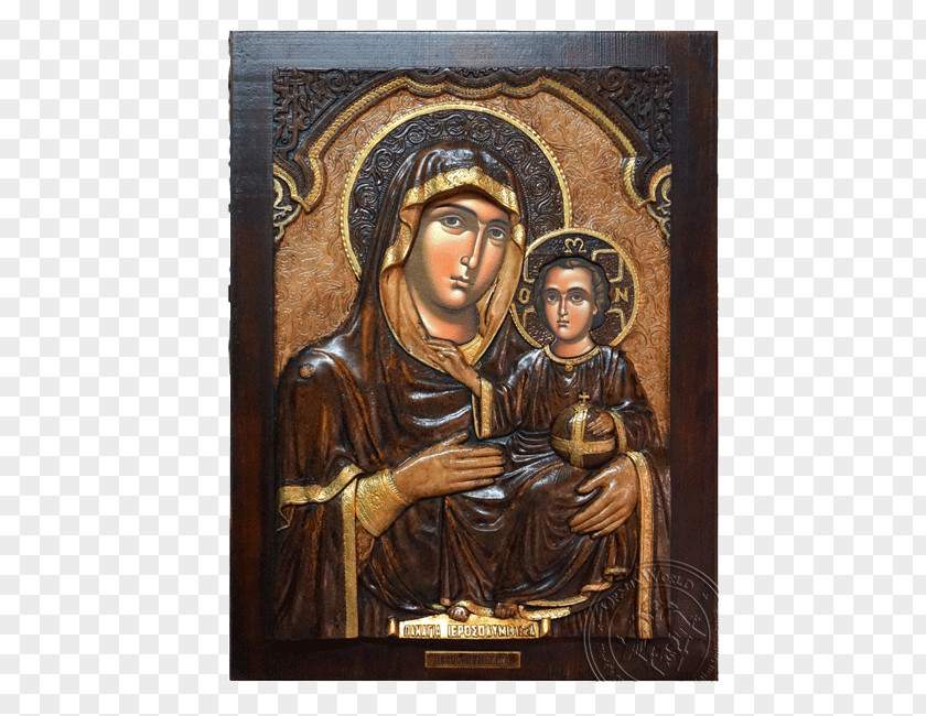 Virgin Mary Iconostasis ORAMAWORLD Gold PNG