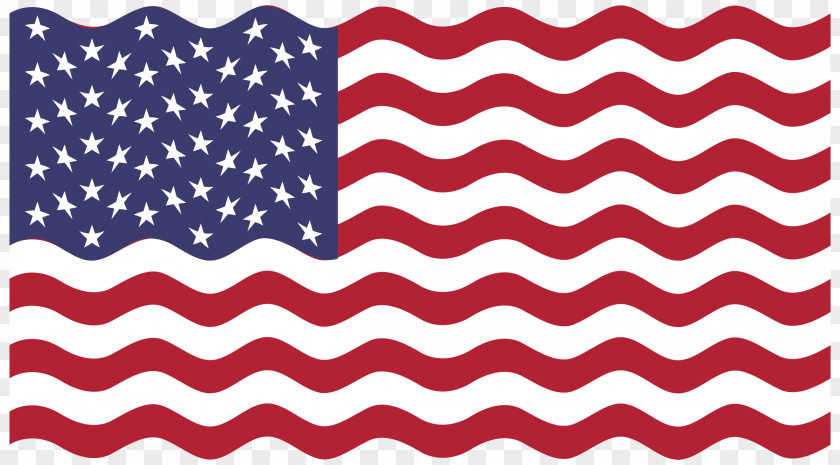 WAVY Flag Of The United States Decal Bumper Sticker PNG