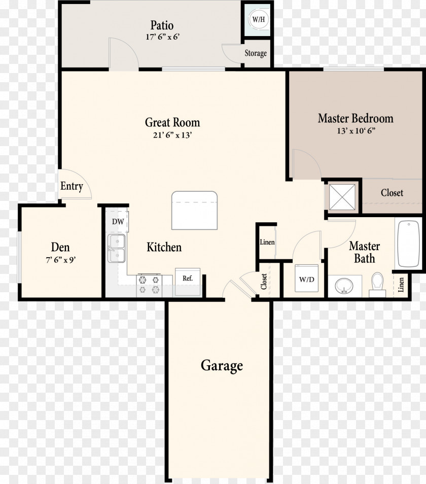 Apartment Floor Plan Westside Rentals Homecoming At The Preserve Bedroom PNG