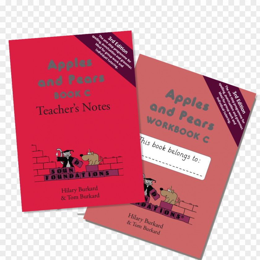 Book And Apple Apples Pears: Workbook PT Teacher's Notes Bk Flyer Brochure PNG