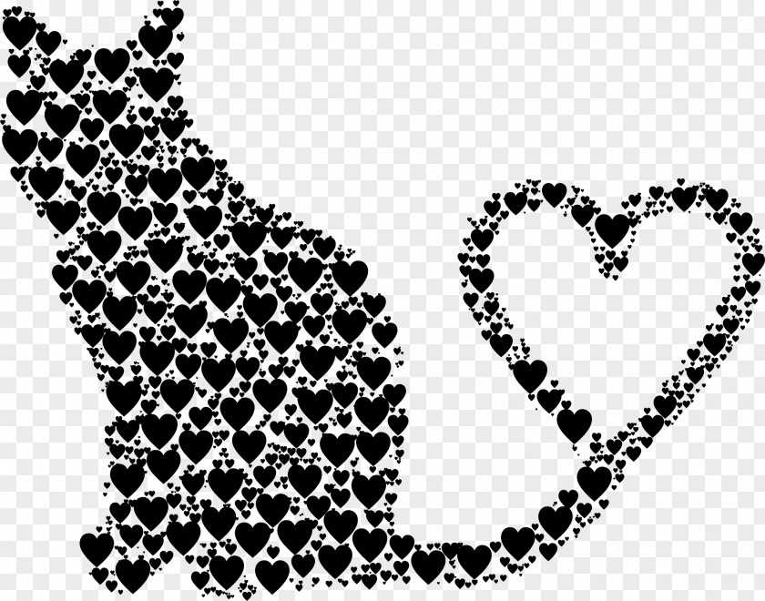 Heart Silhouette Cat Tail Desktop Wallpaper Clip Art PNG