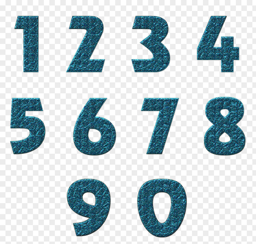 Number Drawing Font PNG