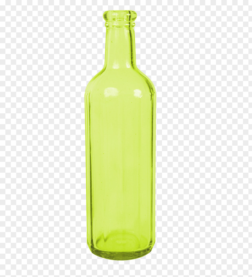 Beautiful Green Glass Bottle PNG