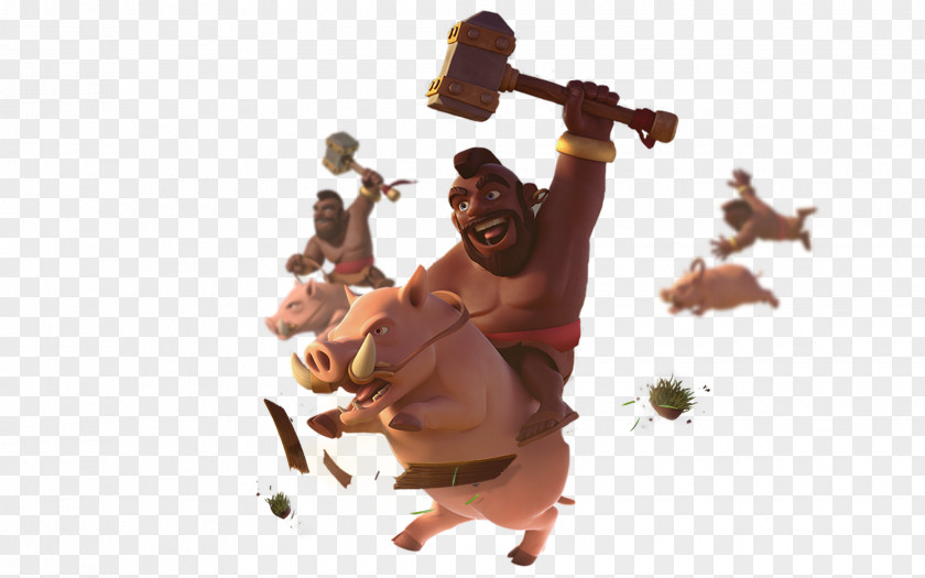 Clash Of Clans Royale Strategy Hog Riders Golem PNG