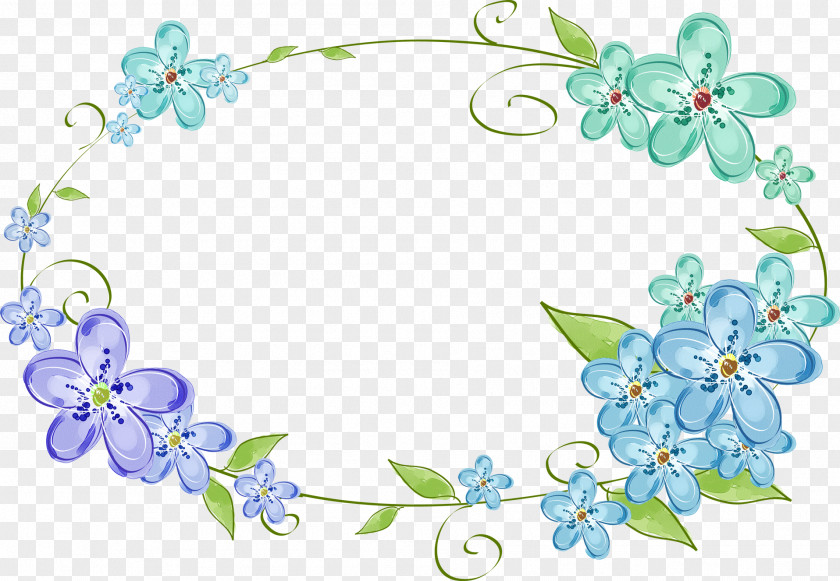 Floral Frame Mother's Day Holiday PNG
