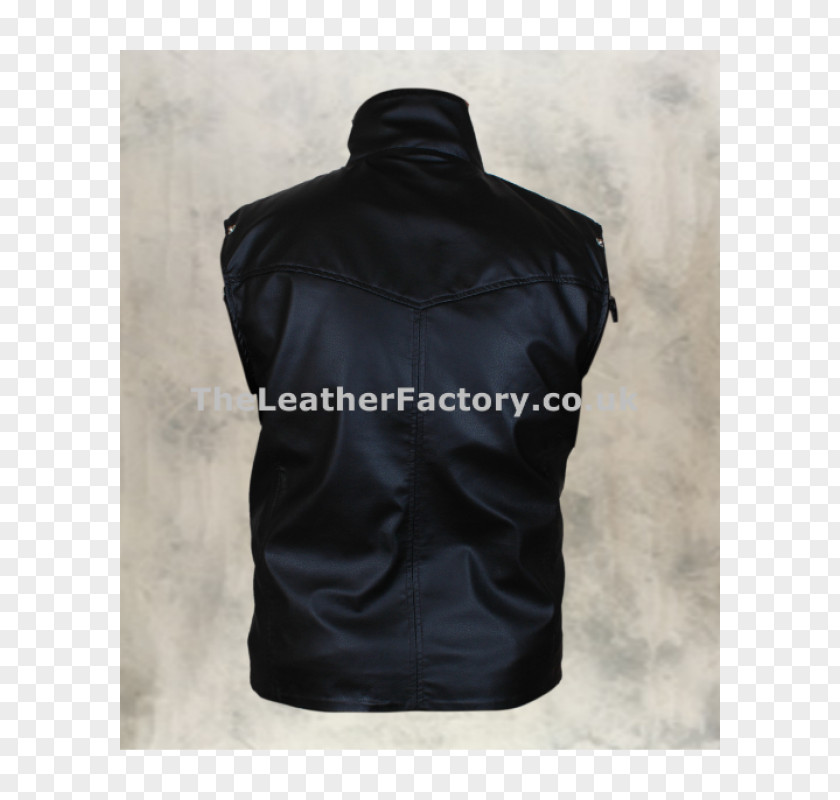 Jacket Leather Gilets Sleeve PNG