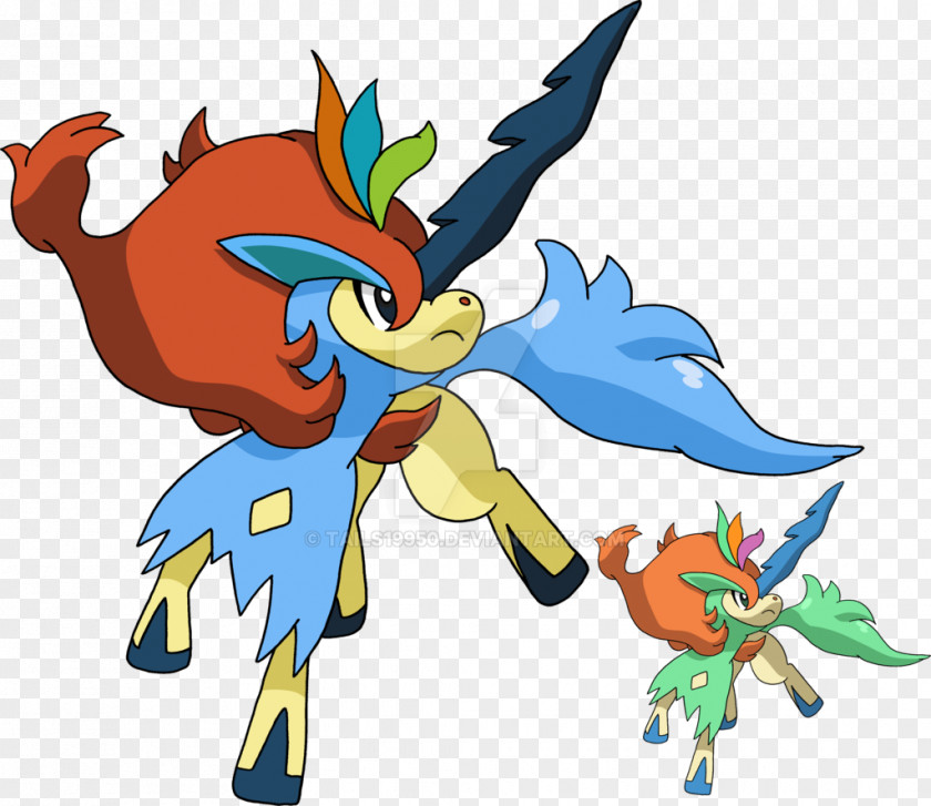 Keldeo Pokémon Puzzle Challenge Art Clip PNG