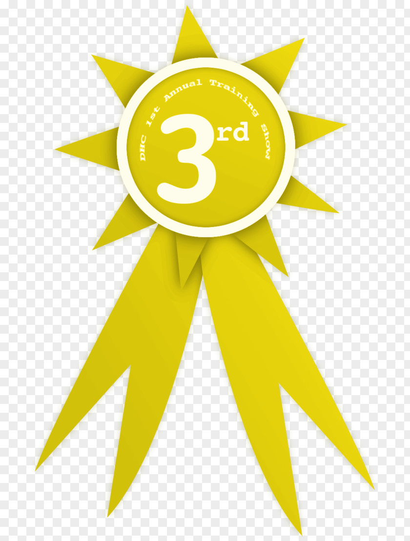 Second Place Line Flower Logo Clip Art PNG