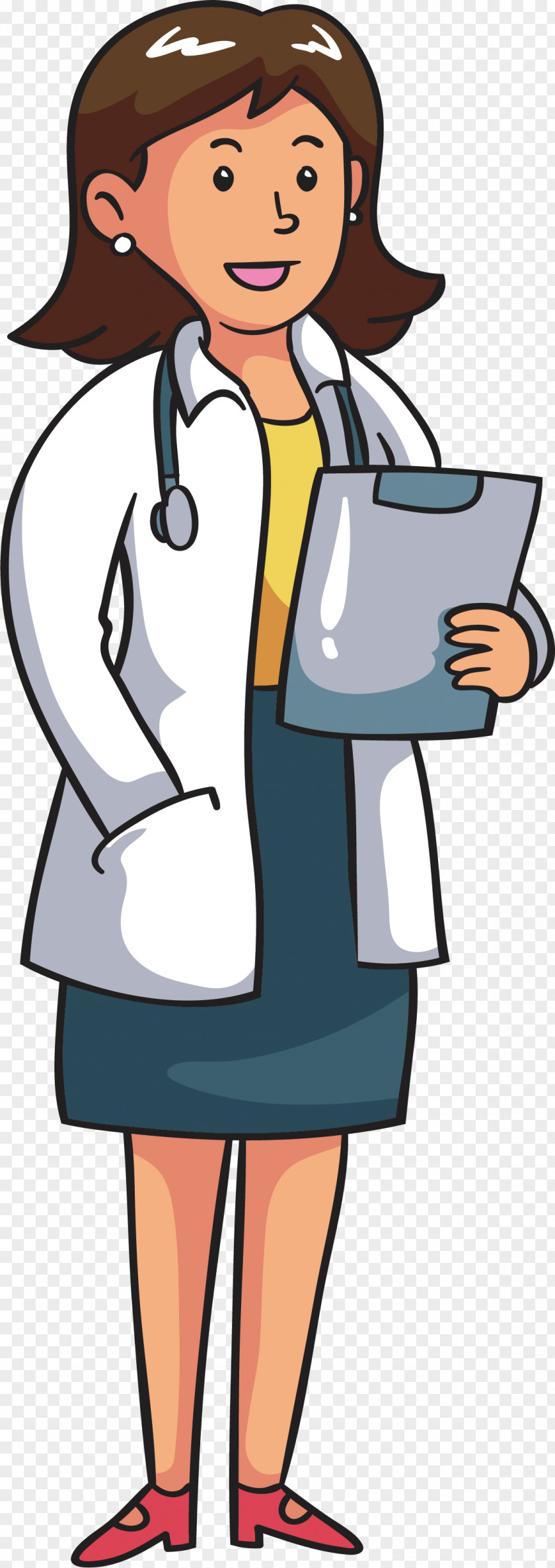 A Doctor Who Looks At Medical Record Physician Clip Art PNG