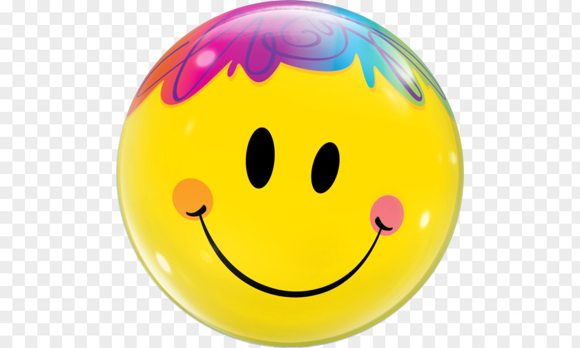 Balloon Smile Birthday Ribbon Face PNG