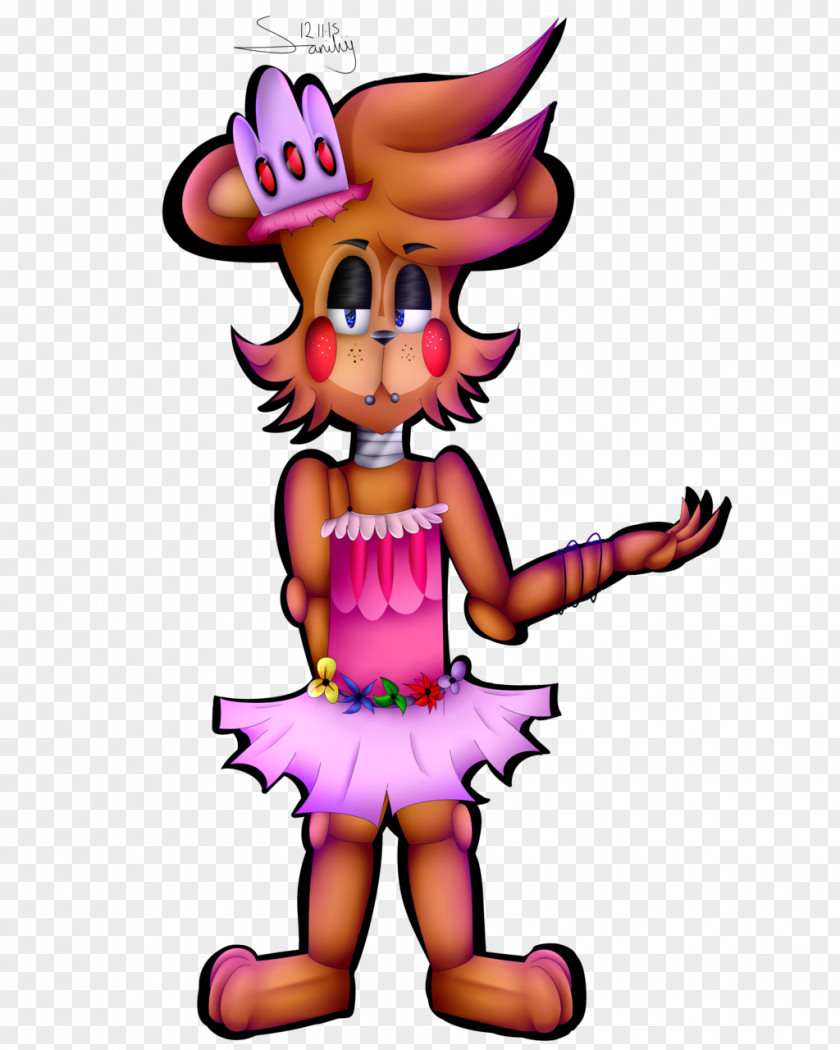 Funtime Freddy Cartoon Pink M Headgear Clip Art PNG