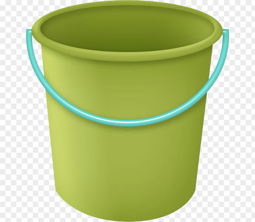 Green Bucket Graphic Design Clip Art PNG