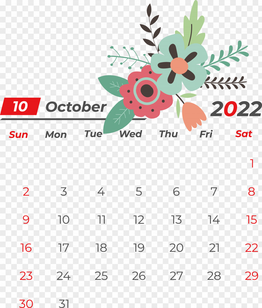 Line Calendar Flower Fruit Meter PNG