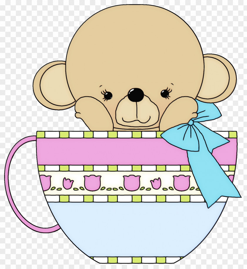 Sticker Smile Teddy Bear PNG