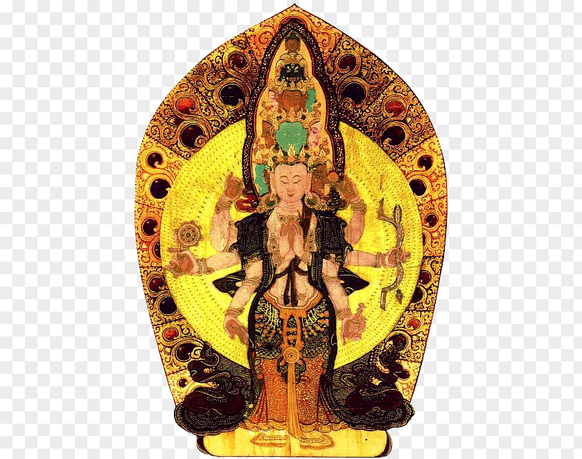 Tibetan Medicine Avalokiteśvara Thangka Bodhisattva Mantra Odessa PNG