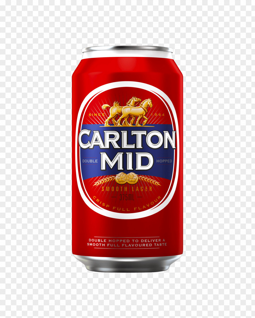 Beer Fizzy Drinks Lager Carlton Midstrength Beverage Can PNG