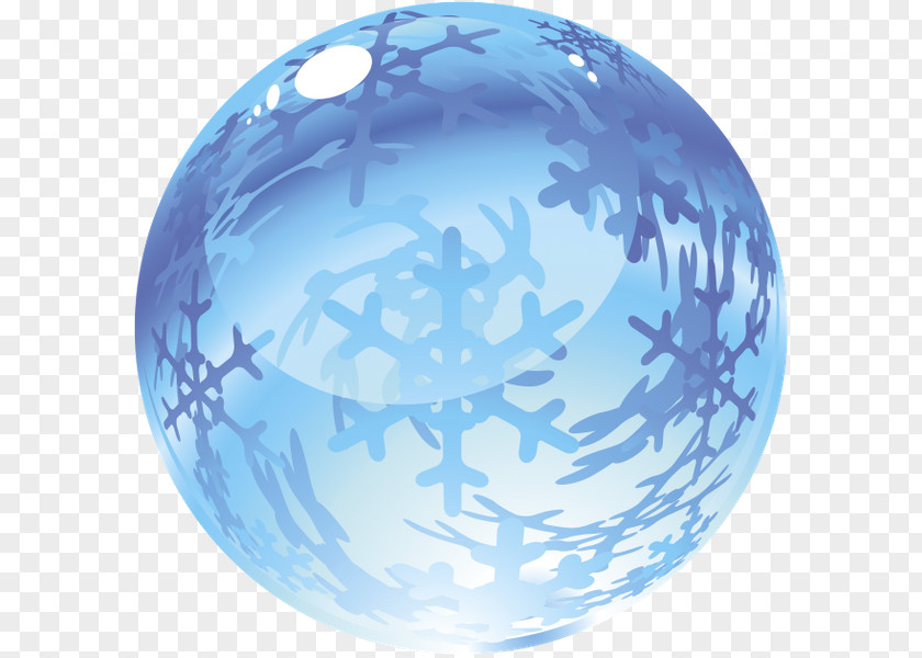 Christmas Sphere Snow Globes Crystal Ball Blue PNG