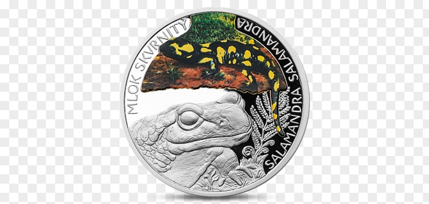 European Fire Salamander Coin Silver Smart Mince Zlato Bez DPH Facebook:ZlatoBezDPH.cz Fineness PNG