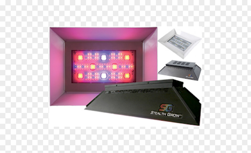 Stealth Grow Box Display Device 1250 HO Full Spectrum LED Multimedia Electronics Product PNG