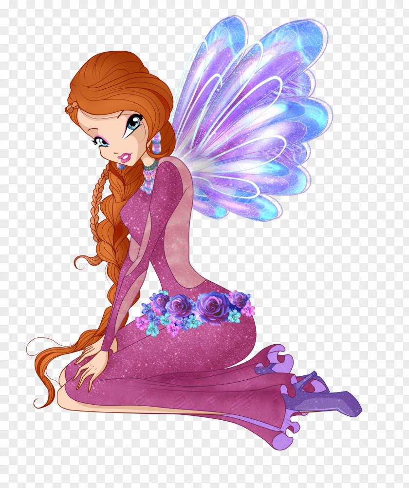 Winx Bloom Fairy Drawing Butterflix Sirenix PNG