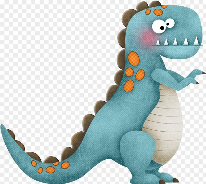Blue Cartoon Dinosaur PNG