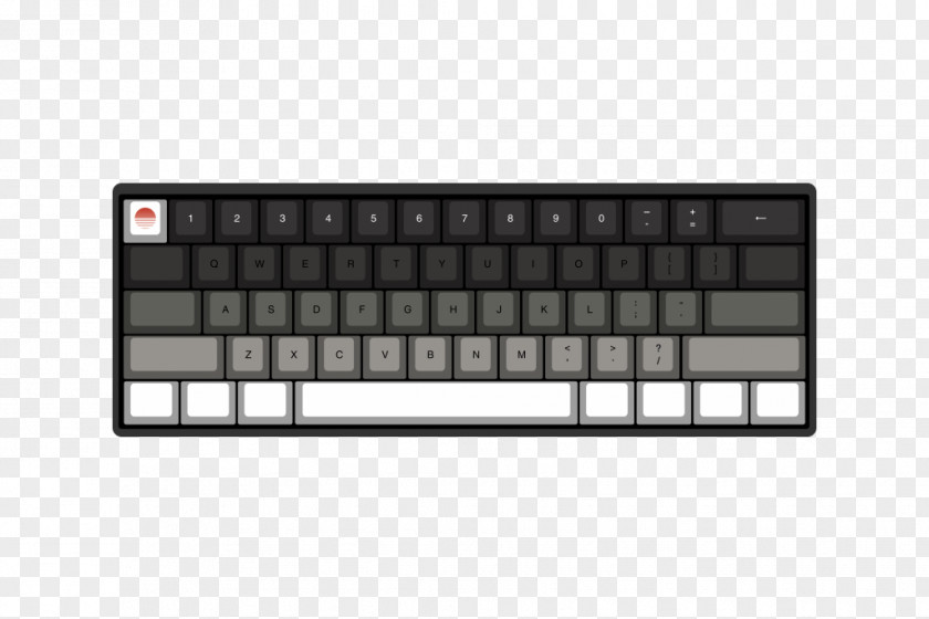 Laptop Computer Keyboard Numeric Keypads Space Bar Touchpad PNG