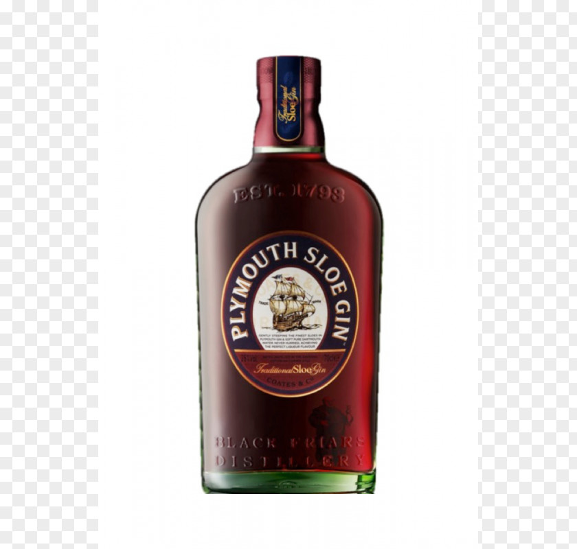 Sloe Gin Plymouth Liqueur Distilled Beverage PNG