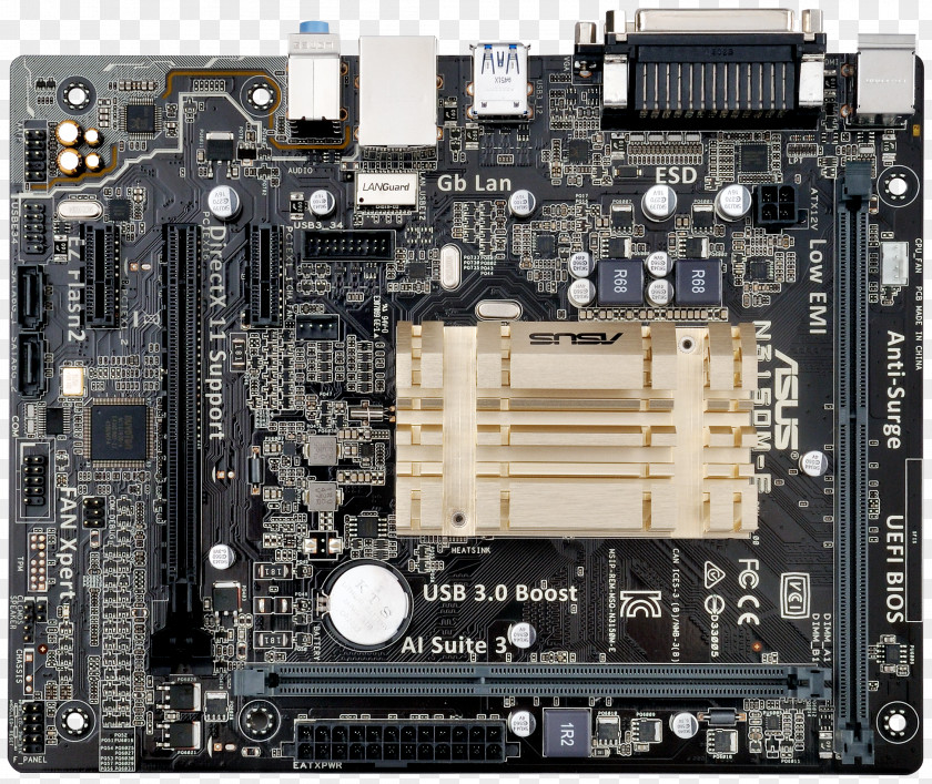 Computer MicroATX ASUS N3050M-E Desktop Motherboard Mini-ITX PNG