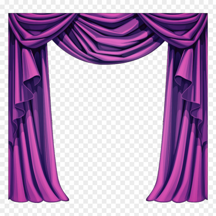 Curtain Black Window Drawing Textile PNG