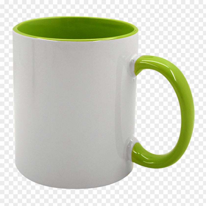 Mug Coffee Cup Sublimation Ceramic Green PNG