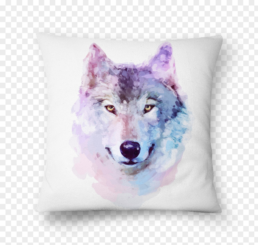 Painting Watercolor Poster Arctic Wolf PNG