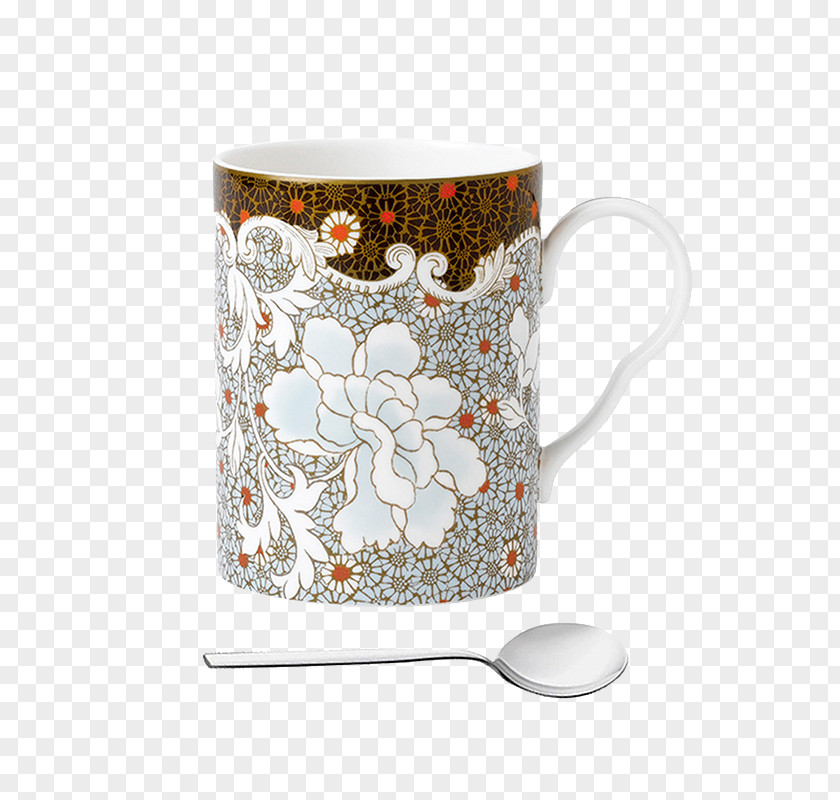 Printed Pattern Mug Teacup Wedgwood Saucer PNG
