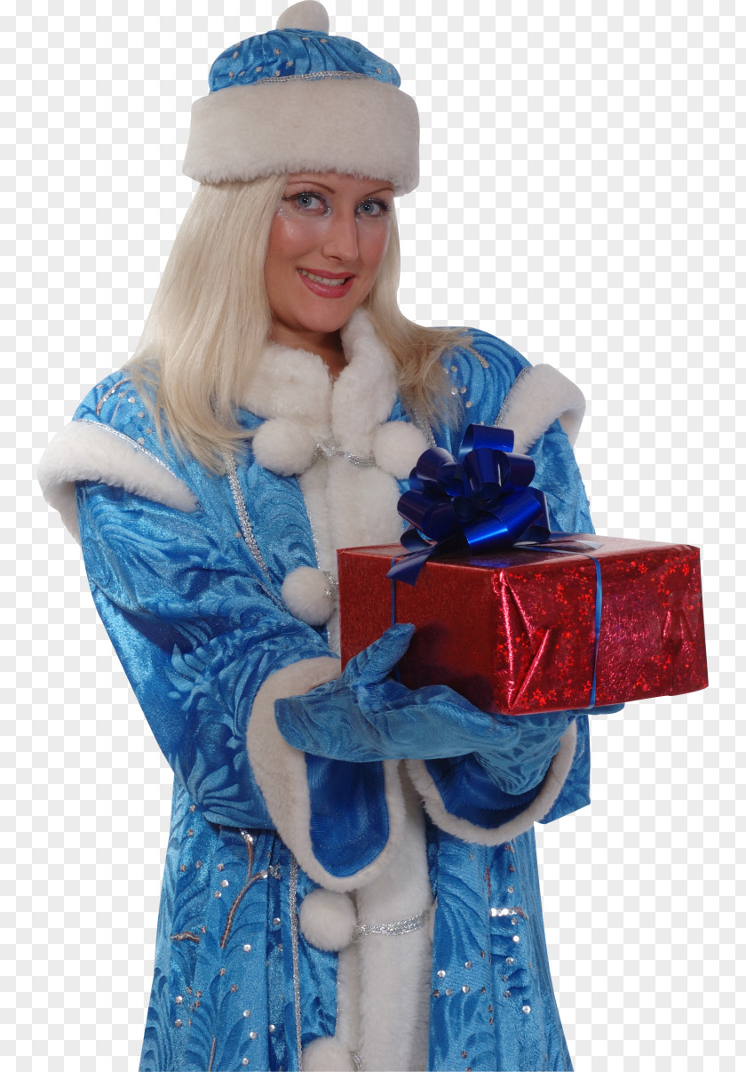 Santa Claus Snegurochka Ded Moroz Gift New Year PNG
