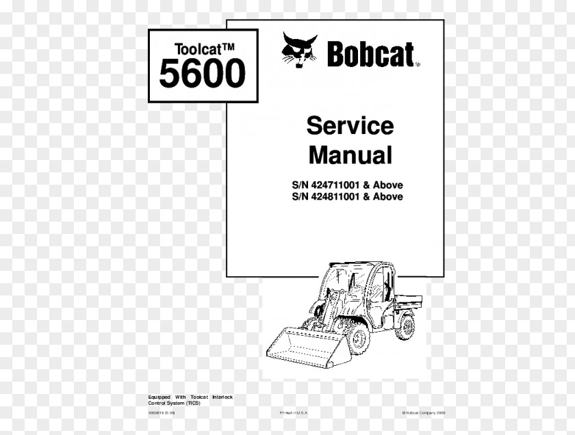 Bobcat Machine Document Product Manuals Owner's Manual Design PNG