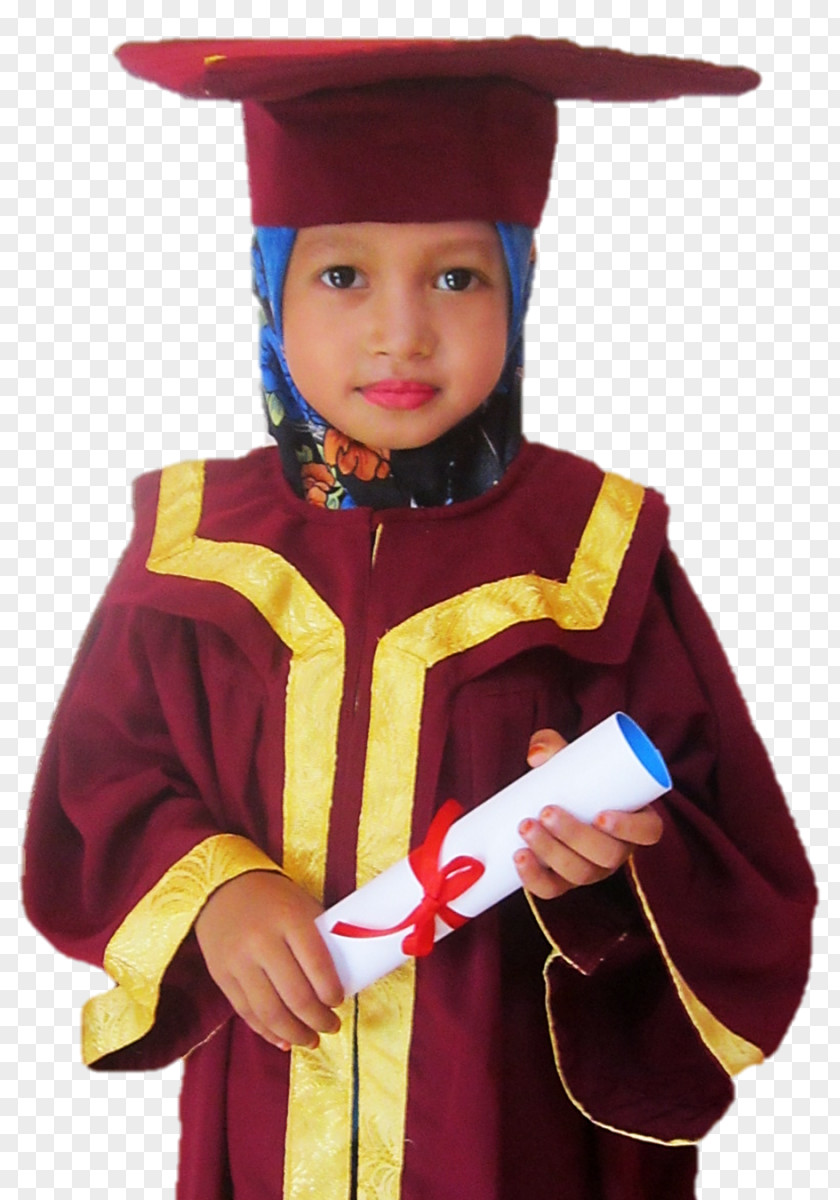 Farah Square Academic Cap Academician Robe Graduation Ceremony Toddler PNG