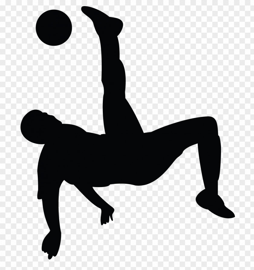 Soccer Player Bicycle Kick Football PNG