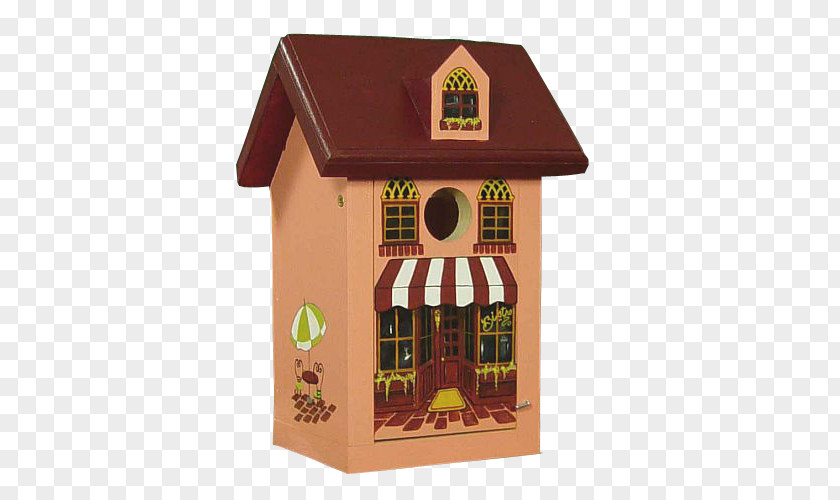 Hand Painted Bird Feeders Nest Box House Bluebird PNG