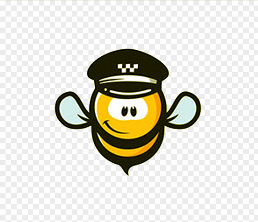 Industrious Bee Taxi Logo PNG