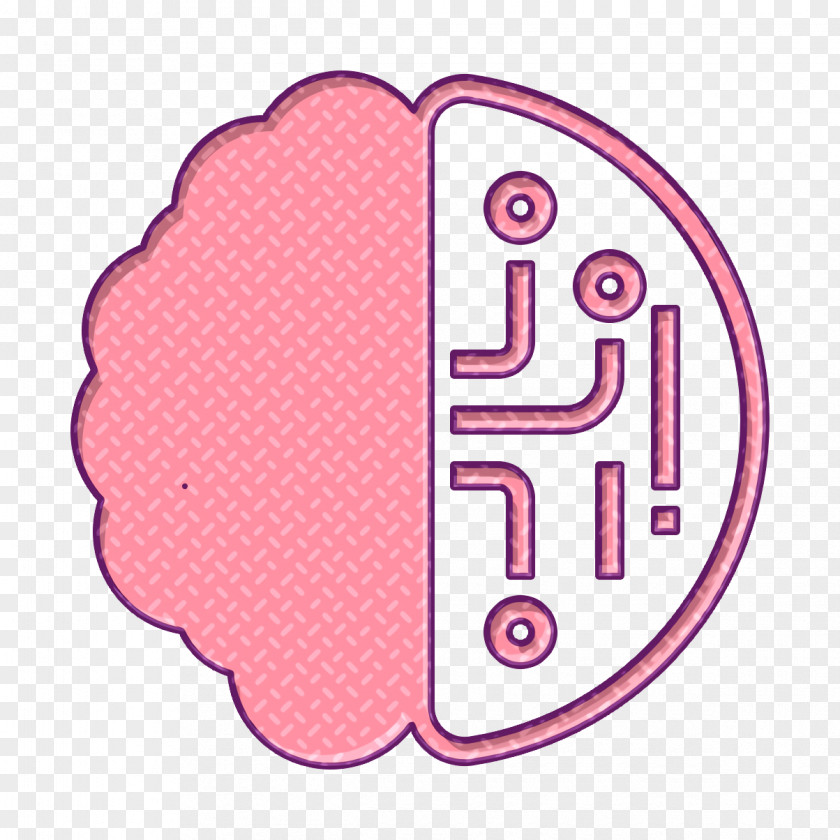 Pink Predictive Analytics Artificial Intelligence Icon PNG