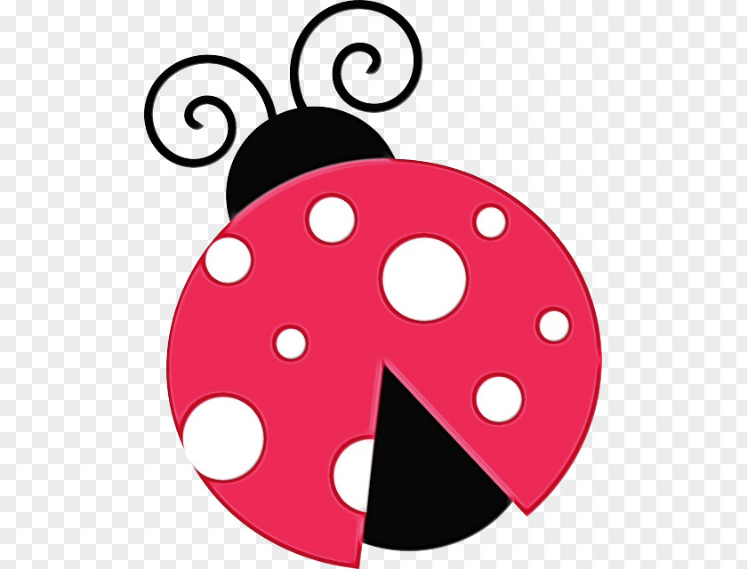 Polka Dot Pink Ladybird PNG
