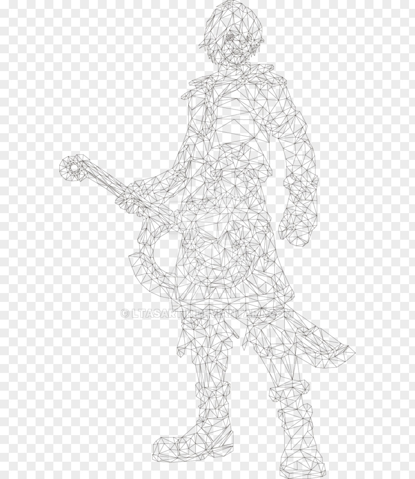 Shulk Xenoblade Figure Drawing Line Art Sketch PNG