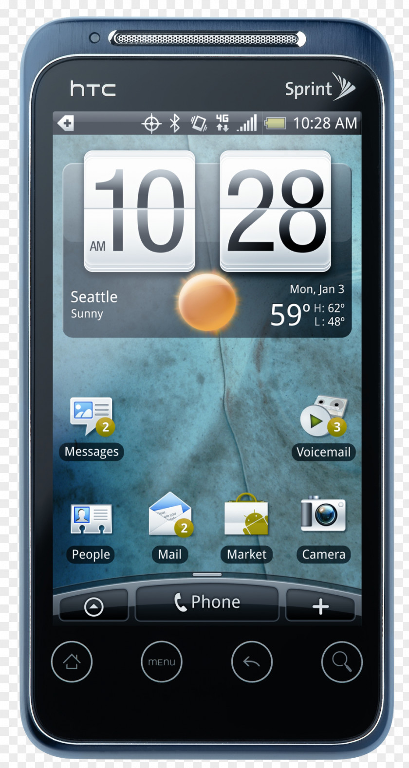 Smartphone HTC Desire S Droid Incredible Evo Shift 4G HD PNG