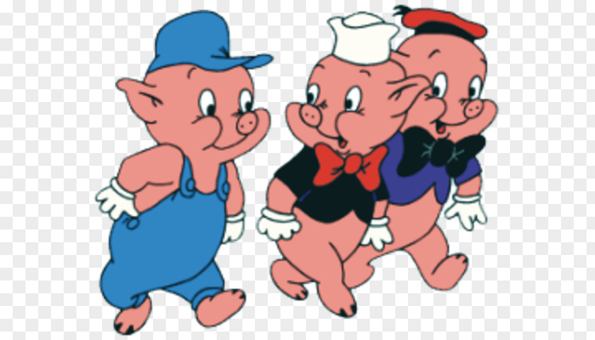 Three Little Pigs] The Pigs Domestic Pig Big Bad Wolf Clip Art PNG
