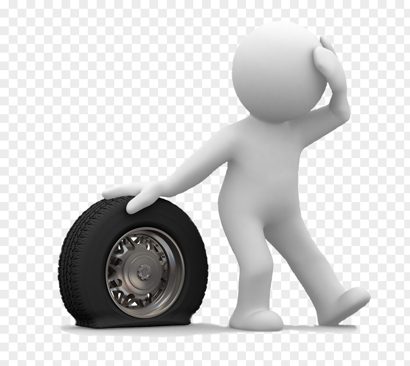 Tyre Car Flat Tire Tow Truck Roadside Assistance PNG