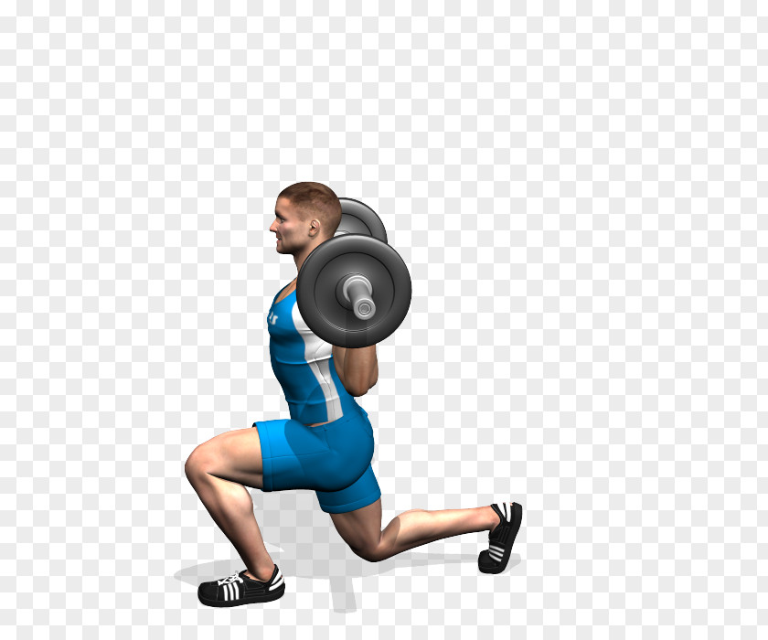 Barbell Muscle Physical Exercise Fitness Lunge PNG