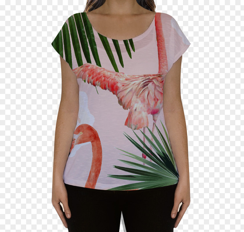 Blush Floral T-shirt Art Watercolor Painting Screen Printing PNG