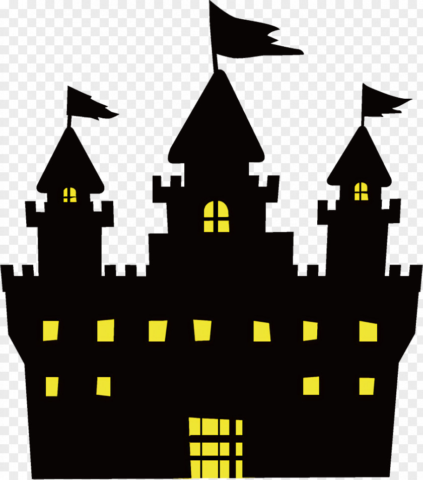 Building House Haunted Halloween PNG