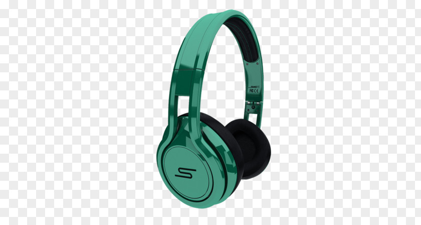 Green DJ Headset Microphone Headphones SMS Audio STREET By 50 Over-Ear Sound PNG